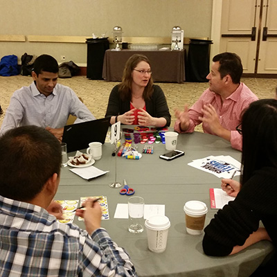 team building at staff training